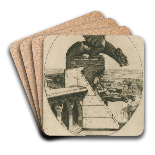 The Chimera of Amiens by David Young Cameron Art Drink Coaster set