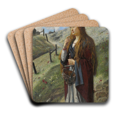 Jeanne d'Arc by Ernst Stckelberg Art Drink Coaster set