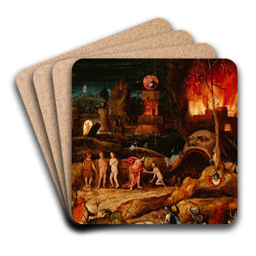 Christ in Limbo by Herri met de Bles Art Drink Coaster set