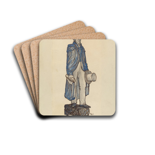 Figurehead - Andrew Jackson by Elizabeth Fairchild Drink Coasters - set of 4