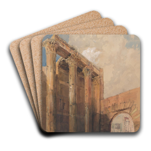 Temple of Mars Ultor, Rome by James Holland Art Drink Coaster set