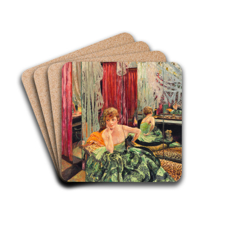 Jane Renouardt by douard Vuillard Drink Coasters - set of 4 Jane Renouardt by douard Vuillard Drink Coasters - set of 4