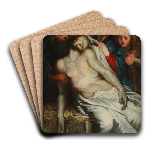 The Lamentation of Christ by Follower of Peter Paul Rubens Art Drink Coaster set