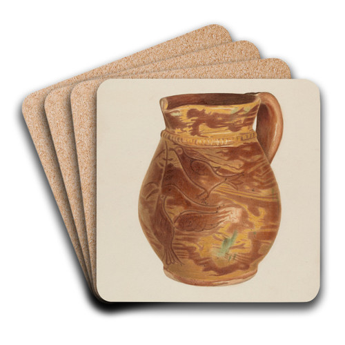 Pitcher by Alvin Shiren Art Drink Coaster set Pitcher by Alvin Shiren Art Drink Coaster set