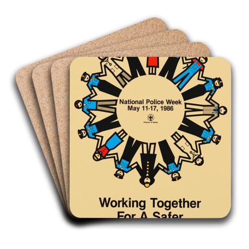 Working together for a safer NIH community by National Institutes of Health Art Drink Coaster set