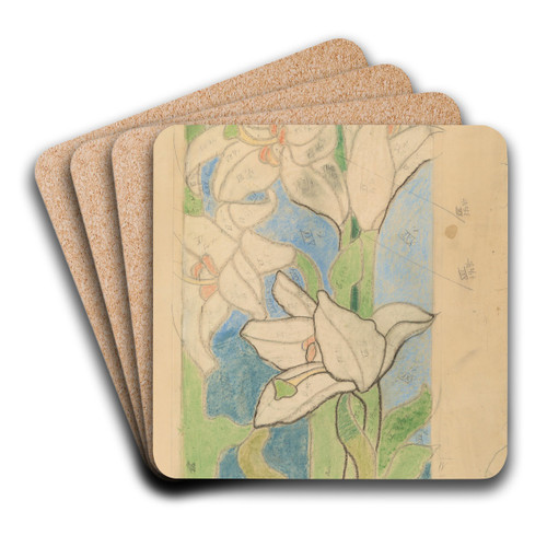 Bogosawiona Salomea. Projekt witraa do kocioa Franciszkanw w Krakowie by Stanisaw Wyspiaski Art Drink Coaster set