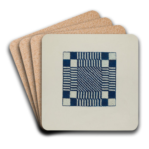 Coverlet (Section of) by Ruth M. Barnes Art Drink Coaster set