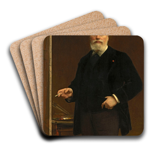 Self Portrait by Alexandre Cabanel Art Drink Coaster set