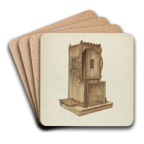 Confessional by Edith Towner Art Drink Coaster set