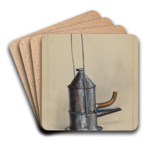 Lamp by Charles Caseau Art Drink Coaster set