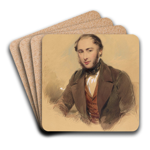 Portrait of a Gentleman by George Richmond Art Drink Coaster set