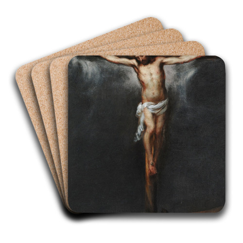 The Crucifixion by Bartolom Estebn Murillo Art Drink Coaster set