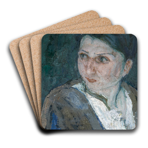 Head of a Woman in Jerusalem by Henry Ossawa Tanner Art Drink Coaster set