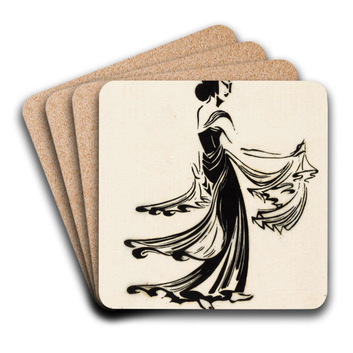 De dans by Johannes Frederik Engelbert ten Klooster Art Drink Coaster set