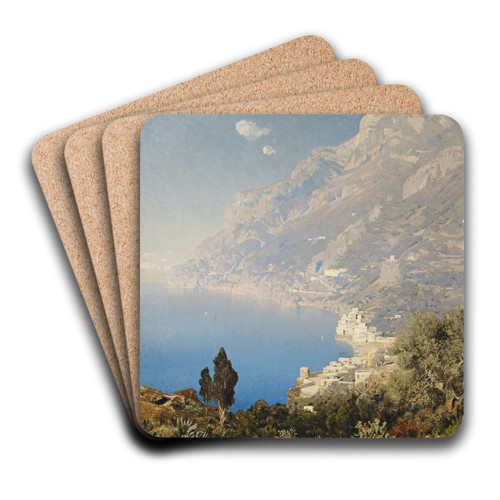 Kste bei Amalfi by Edmund Berninger Art Drink Coaster set