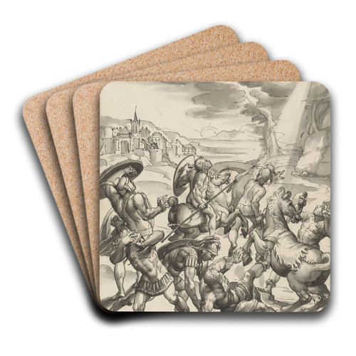 Conversion of Saul by Hans Bock the Elder Art Drink Coaster set