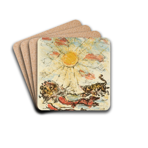 Schlussseite aus der Folge 'Reinecke Fuchs' by Lovis Corinth Drink Coasters - set of 4