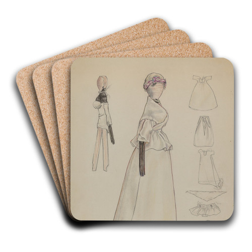 Doll by Melita Hofmann Art Drink Coaster set