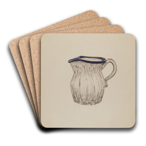Small Pitcher by John Dana Art Drink Coaster set