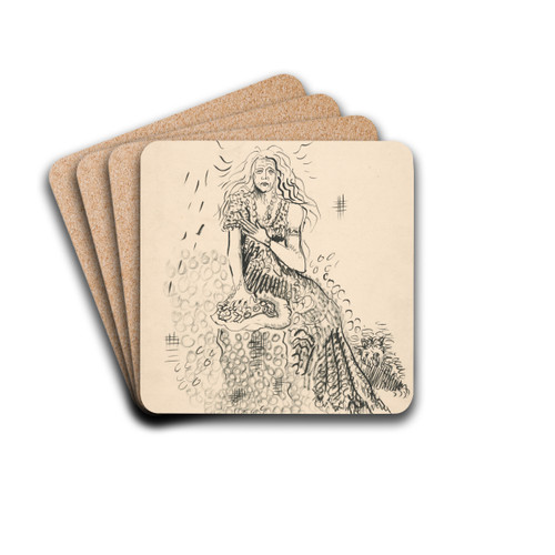 Vila by Arnold Peter Weisz-Kubnan Drink Coasters - set of 4