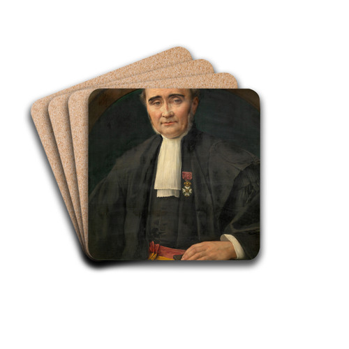 The Lawyer Thophile Smekens by Charles Verlat Drink Coasters - set of 4