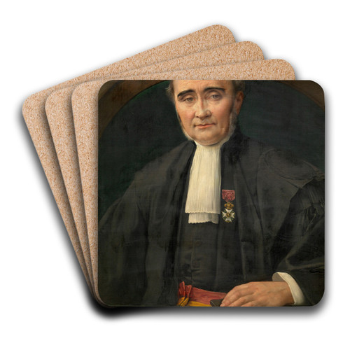 The Lawyer Thophile Smekens by Charles Verlat Art Drink Coaster set