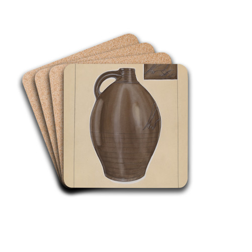 Jug by John Dana Drink Coasters - set of 4