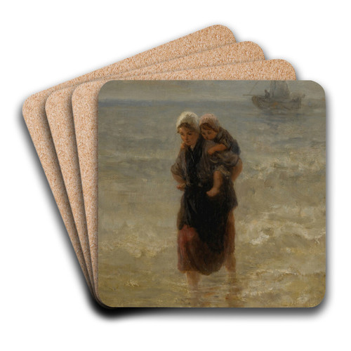 At sea by Jozef Israls Art Drink Coaster set