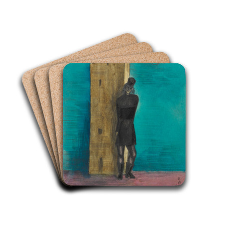 Die Witwe by Karl Wiener Drink Coasters - set of 4
