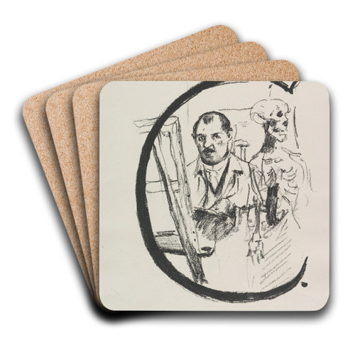 Das ABC by Lovis Corinth Art Drink Coaster set