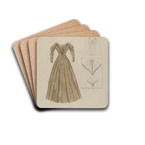 Dress by Mary E. Humes Drink Coasters - set of 4