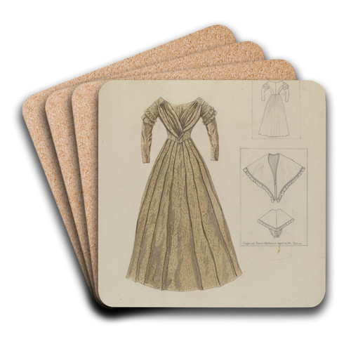 Dress by Mary E. Humes Art Drink Coaster set