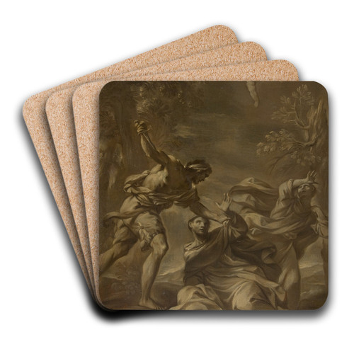 Death of Saint Peter Martyr by Felice Torelli Art Drink Coaster set Death of Saint Peter Martyr by Felice Torelli Art Drink Coaster set