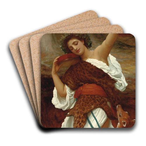 Bacchante by Frederic Leighton Art Drink Coaster set