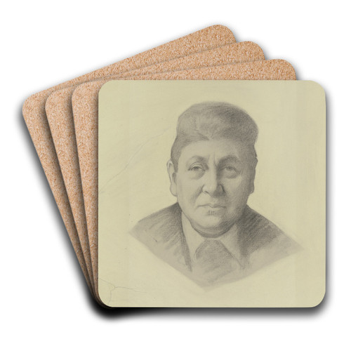 Bildnis Gabriele von Wartensleben by Ottilie Wilhelmine Roederstein Art Drink Coaster set