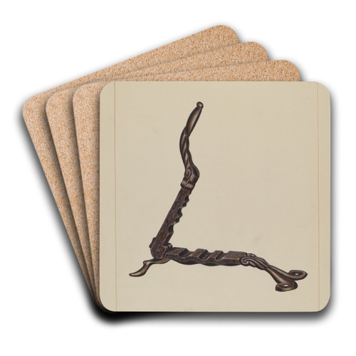 Cork Compressor by Edward L. Loper Art Drink Coaster set