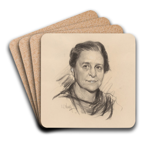 Frances Perkins by Samuel Johnson Woolf Art Drink Coaster set