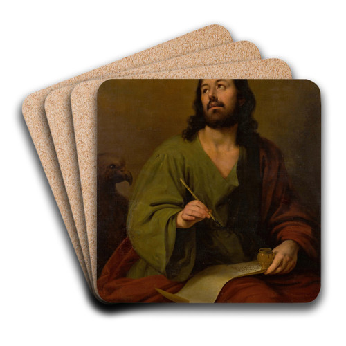 Saint John Evangelist by Antonio Mara Esquivel Art Drink Coaster set