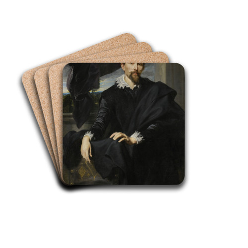 Frans Snyders by Anthony van Dyck Drink Coasters - set of 4
