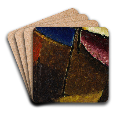 Kleiner abstrakter Kopf by Alexej von Jawlensky Art Drink Coaster set