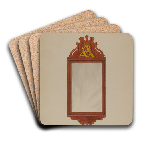 Mirror by Arthur Johnson Art Drink Coaster set