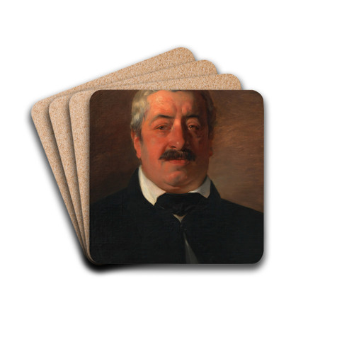 Ignaz Raffalt, Maler by Friedrich von Amerling Drink Coasters - set of 4