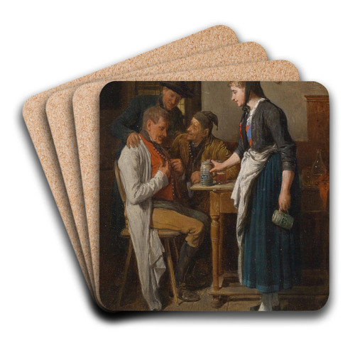 Die neue Weste by Friedrich Friedlnder Art Drink Coaster set