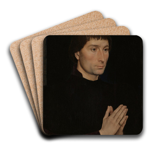 Tommaso di Folco Portinari (14281501) by Hans Memling Art Drink Coaster set