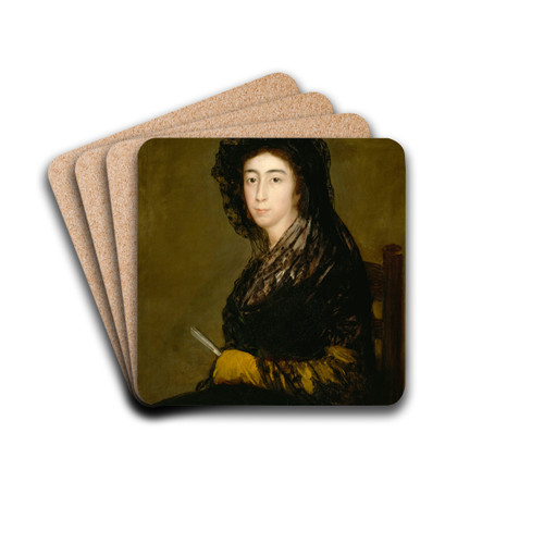 Dona Amalia Bonells de Costa by Francisco de Goya Drink Coasters - set of 4