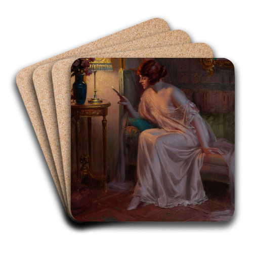 Before bedtime by Delphin Enjolras Art Drink Coaster set