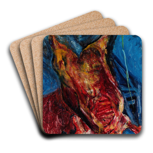 Carcass of Beef by Cham Soutine Art Drink Coaster set