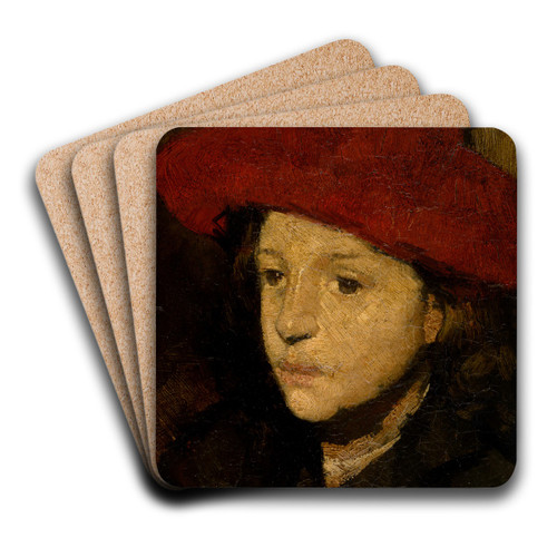 Boy by Emile Vloors Art Drink Coaster set