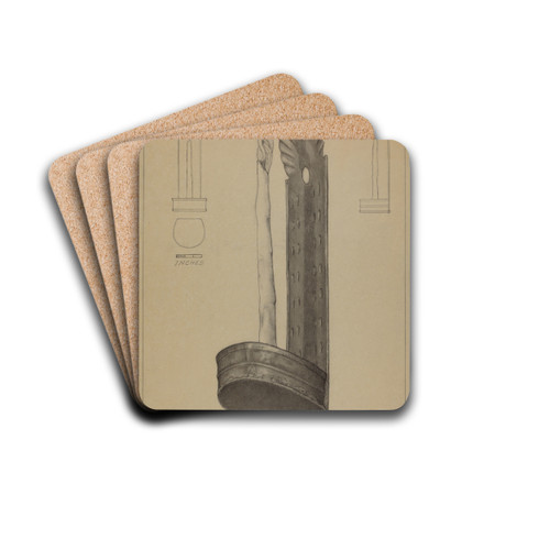 Candle Sconce by Mildred Ford Drink Coasters - set of 4