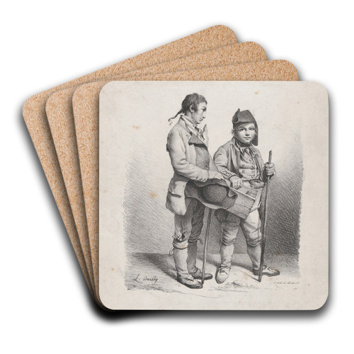 The Marmot by Louis Lopold Boilly Art Drink Coaster set